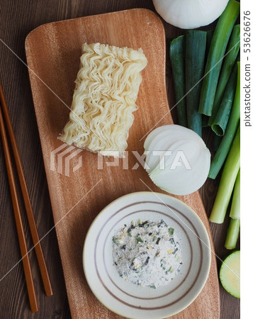 Asian food rice noodles and vegetables Asian food rice noodles and vegetables 53626676