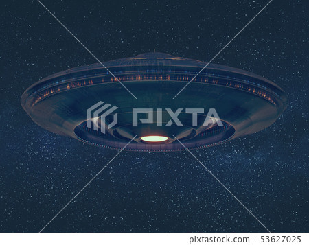 Unidentified Flying Object Space Clipping Path 53627025