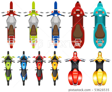 Set of different scooter Set of different scooter 53628535
