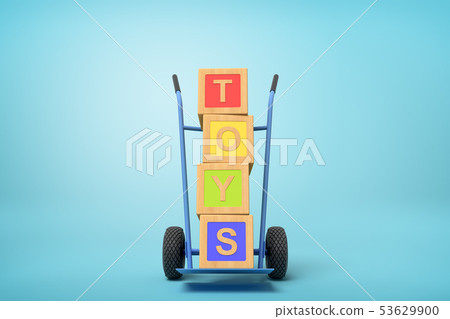 3d rendering of colorful alphabet toy blocks... - Stock Illustration ...