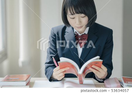 High school student study cram school prep school 53634057