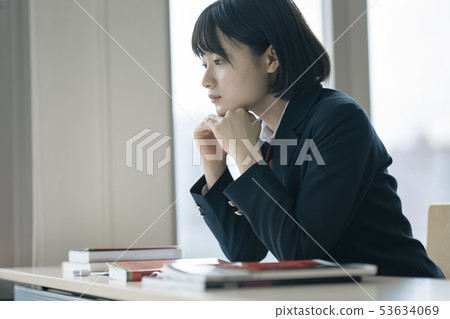 High school student study cram school prep school 53634069