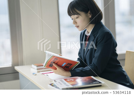 High school student study cram school prep school 53634118