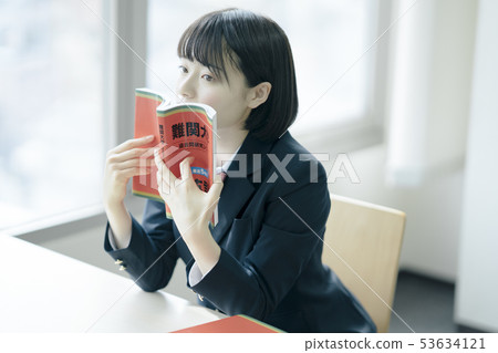 High school student study cram school prep school 53634121