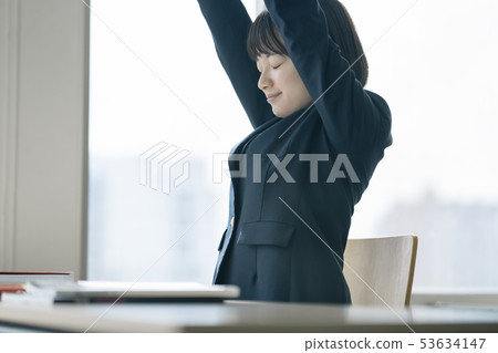 High school student study cram school prep school 53634147