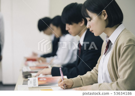 High school student study cram school prep school 53634186