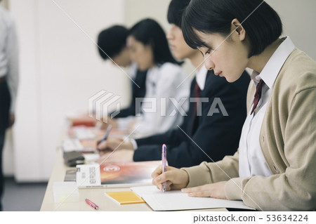 High school student study cram school prep school High school student study cram school prep school 53634224