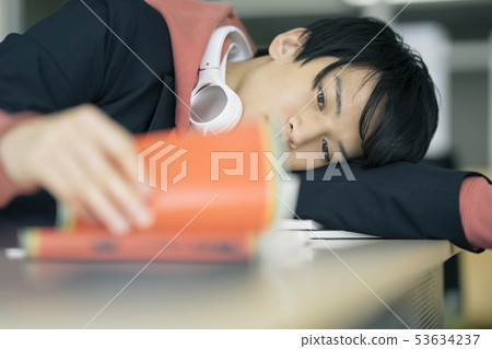 High school student study cram school prep school 53634237