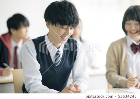 High school student study cram school prep school 53634243