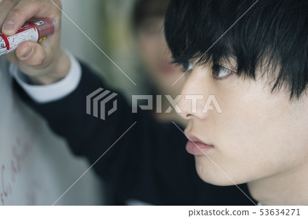 High school student study cram school prep school 53634271