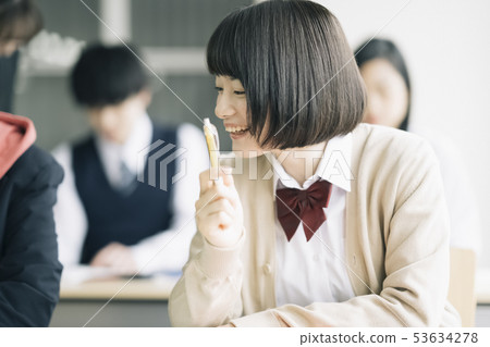 High school student study cram school prep school High school student study cram school prep school 53634278