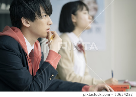 High school student study cram school prep school 53634282