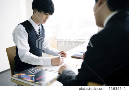 High school student study cram school prep school 53634341