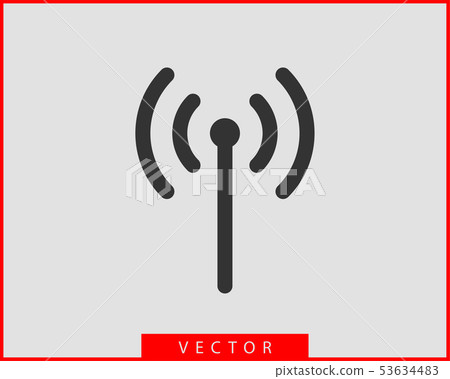 Free wi fi icon. Connection zone wifi vector symbo Free wi fi icon. Connection zone wifi vector symbo 53634483