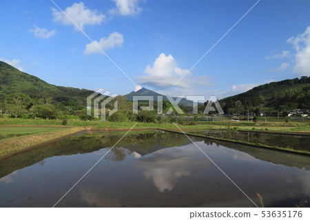 Mt. Tsukuba and the countryside 53635176