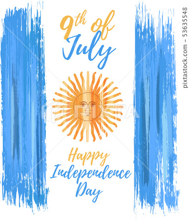 Happy Argentina independence day 9th of July 53635548