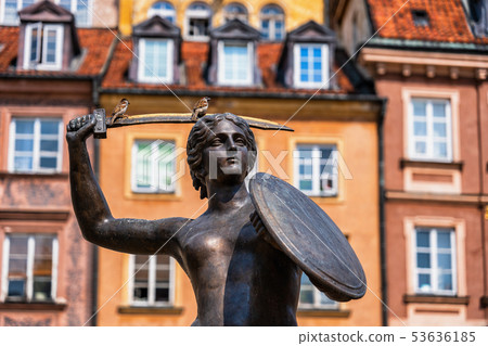 Warsaw Mermaid Statue Warsaw Mermaid Statue 53636185