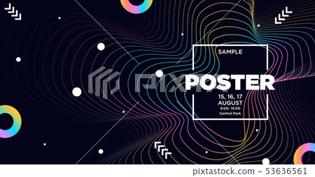 Trendy abstract gradients waves background Trendy abstract gradients waves background 53636561