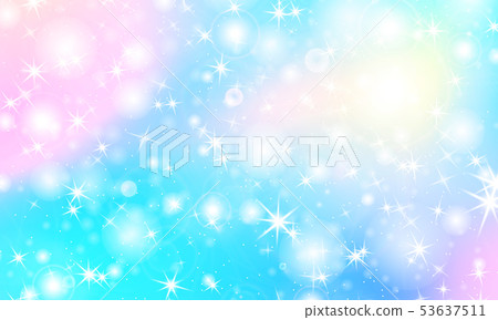 Unicorn rainbow background. Holographic sky Unicorn rainbow background. Holographic sky 53637511
