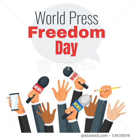 World Press Freedom Day Stock Illustration