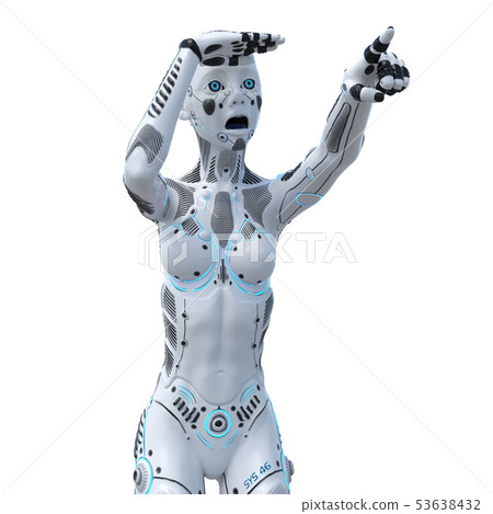 Android人形機器人女人perming3DCG圖材料 Android人形機器人女人perming3DCG圖材料 53638432