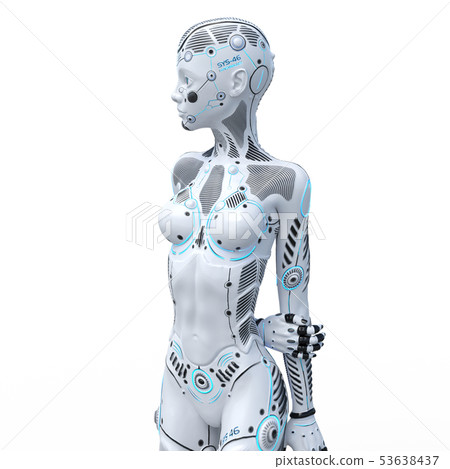 Android人形機器人女人perming3DCG圖材料 Android人形機器人女人perming3DCG圖材料 53638437