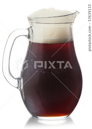 Root beer pitcher isolated, paths Root beer pitcher isolated, paths 53639133