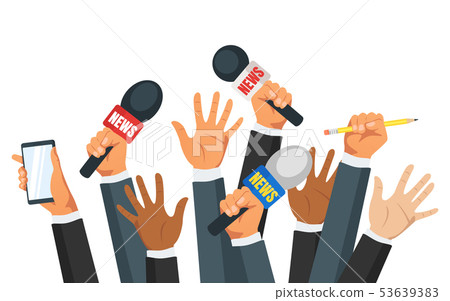 Journalist and press concept Journalist and press concept 53639383