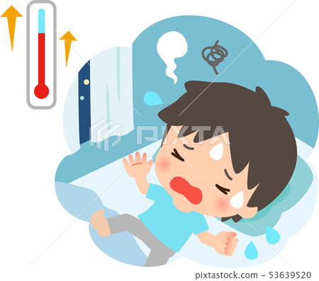 似乎在高溫下睡覺的男人 似乎在高溫下睡覺的男人 53639520