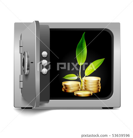 safe with Young green sprout safe with Young green sprout 53639596