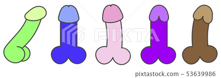Vector Adult Sex Toys Vibrators Icon. Dildo 53639986