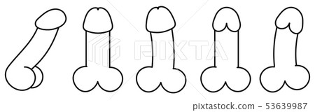 Vector Adult Sex Toys Vibrators Icon. Dildo 53639987