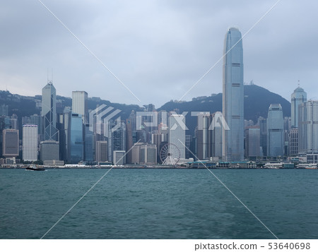 Morning Hong Kong Victoria Harbor Victoria Harbor in the morning Morning Hong Kong Victoria Harbor Victoria Harbor in the morning 53640698