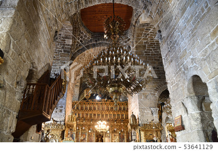 The ceiling in church of St. Lazarus in Larnaca, Cyprus 53641129