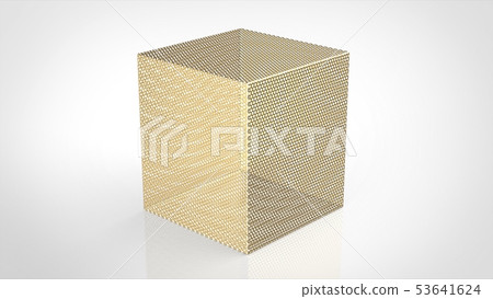 打孔金屬金立方體 打孔金屬金立方體 53641624