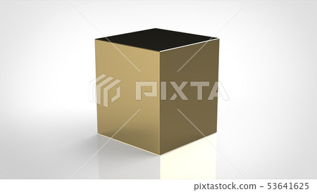 鏡面金立方體 53641625