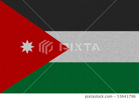 jordan flag painted on paper jordan flag painted on paper 53641796