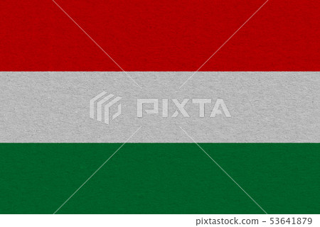 hungary flag painted on paper hungary flag painted on paper 53641879
