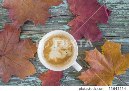 Autumn coffee break concept 53643234
