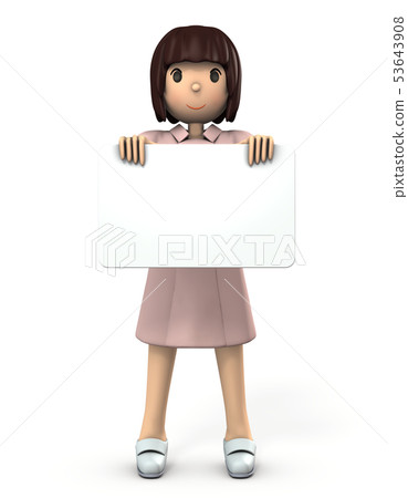 拿著留言簿的女性護士 拿著留言簿的女性護士 53643908