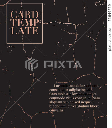 Marble grunge wedding invitation card template 53644739