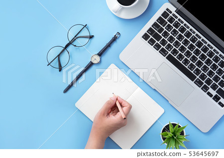 Female hand notebook note drawing drawing writing Female hand notebook note drawing drawing writing 53645697