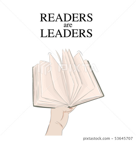 Handing book vector illustration. Readers are lead 53645707