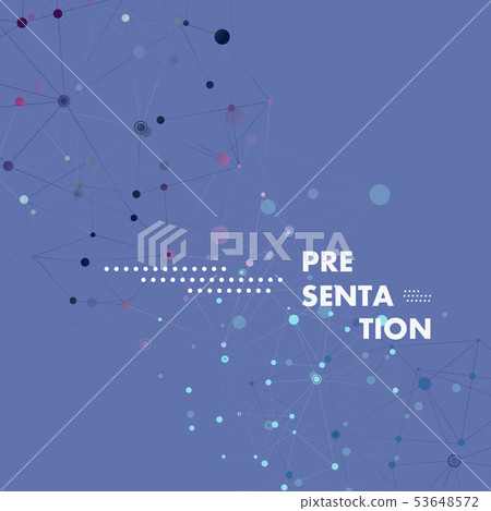 Abstract connecting dots and lines for science and technology background. Vector illustration Abstract connecting dots and lines for science and technology background. Vector illustration 53648572