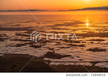 《Niigata Prefecture》 Echigo Plain at dawn 53649610