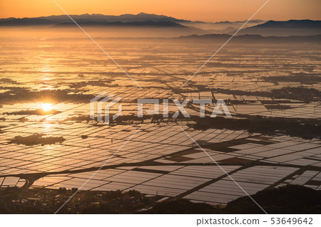 《Niigata Prefecture》 Echigo Plain at dawn 53649642