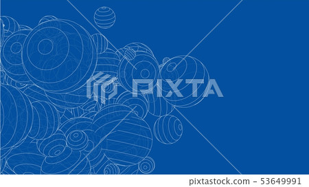 Vector abstract spheres background Vector abstract spheres background 53649991