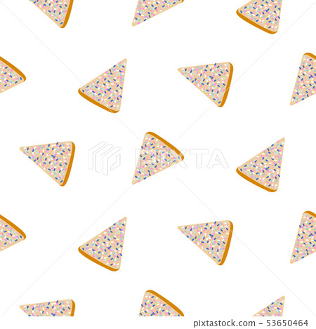 Australian fairy bread seamless vector pattern. 53650464