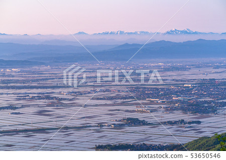 《新潟縣》越後平原,田園風光 《新潟縣》越後平原,田園風光 53650546