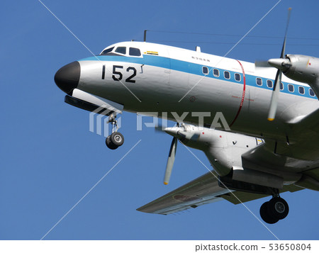 Air Self-Defense Force YS-11 No. 15 Unit 2 landing at Gifu base under the blue sky *Retired already Air Self-Defense Force YS-11 No. 15 Unit 2 landing at Gifu base under the blue sky *Retired already 53650804